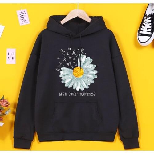 Hoody Chrysanthemum Letters Print Womens Hoodie Warm Casual Harajuku Hoodies For Girls Korean Fashion Womens Sweatshirt 2021
