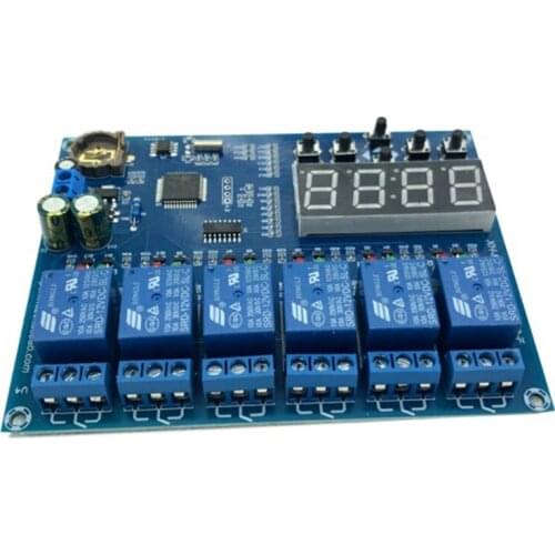 XH-M194 Time Relay Control Module/Multiple Timing Module/5 Channels Relay Time Control Panel