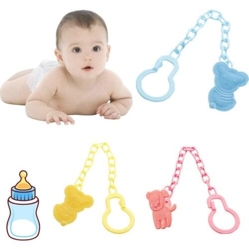 Baby care Pacifier Clip Baby Dummy Chain Feeding Product Animal Cartoon Baby Pacifier Anti lost Chain Accessories High Quality