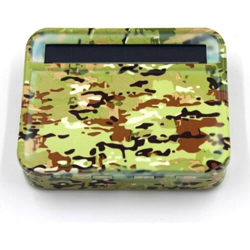 1Pcs Automatic Rolling Machine Metal Box Camouflage pattern Roller Cigarette Tobacco Container