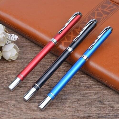 1 PC New 3 Colors Advertising Promotion Ball Pen Student Prize Office Material School Supplies High Quality Metal Ballpoint Pen