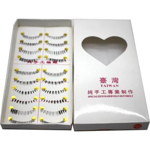 10 Pairs Makeup Handmade Natural Lower Lashes Lighten Makeup Tools Eye For Women Lashes False Bottom Your Lower Eyes Eyelas F0X7