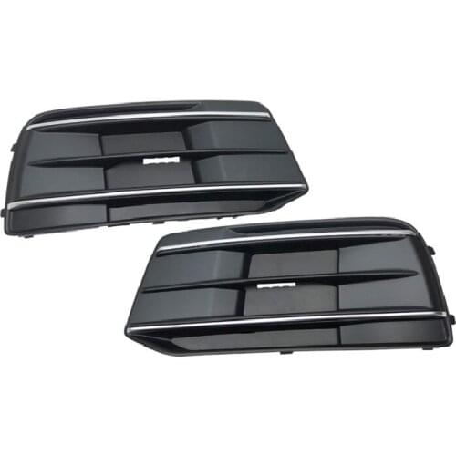 QDPATRIC Car Fog Light Lamp Grille Front Bumper Lamp Cover Trim 80D807679E, 80D807680E Fit for Audi Q5/Q5L 2018-2020