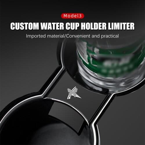 Car Water Cup Slot Slip Limit Clip For Tesla Model 3 ABS Cup Holder Clip limiter for Model three 2021 Model Y Free Shipping