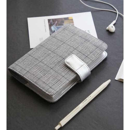 Kinbor Creative 2020 Notebook Schedule Notebook A6 Hand Account Calendar Note Fabric Notebook