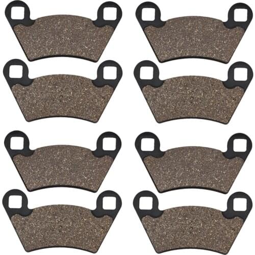 Cyleto Motorcycle Front and Rear Brake Pads for POLARI Ranger XP 700 4x4 2006-2008