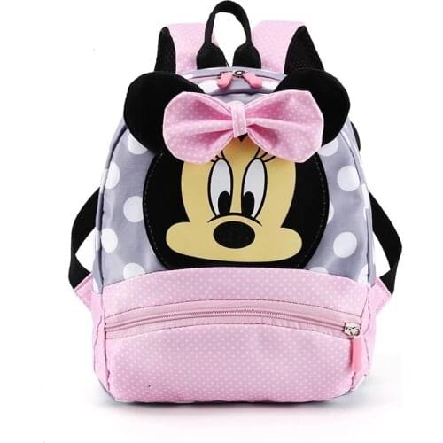 Disney Cartoon Backpack For Baby Boys Girls Minnie Mickey Mouse Children Lovely Schoolbag Kindergarten Schoolbag Kids Gift