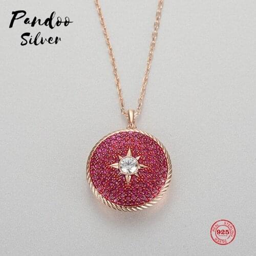 FaPANDOO shion Charm Pure 925 Silver Original 1:1 Copy, Gorgeous Dazzling Fashion Wild Long Necklace Female Luxury Jewelry Gifts