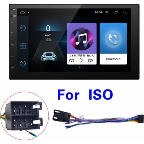 FEELDO NEW 7"inch Ultra Slim Android 8.1 Quad Core Car Media Player With GPS Navi Radio For 2DIN ISO Size Head Unit #5437-I