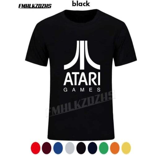 Hot 2021 ATARI T Shirt Fashion Short Sleeve O Neck Men T-Shirt Cool Printed Men Clothing Cotton Top Tees Camisetas hombre H99