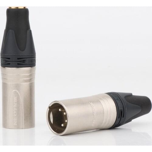 Hi-end NEUTRIK 4pin Balanced XLR Male to 4.4mm/2.5mm TRRS Balanced Female Converter Adapter Hifi Audio Plug