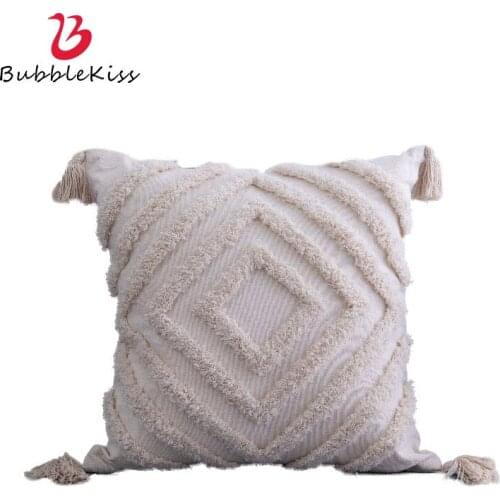 Tufted Solid Color Pillowcase Home Decoration Nordic Modern Minimalist Comfortable Skin-friendly Pillow Covers For Cushion Sofa