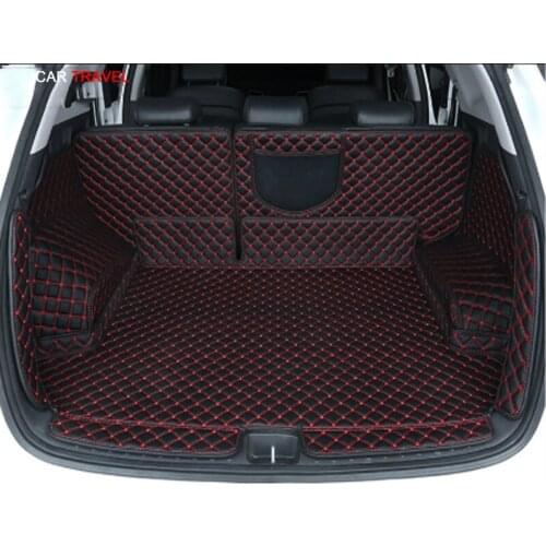 Best quality! Full set car trunk mats for Hyundai Tucson 2019-2015 waterproof durable boot carpets cargo liner for Tucson