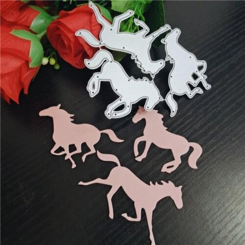 Horse Metal Cutting Dies for Scrapbooking Handmade Tools Mold Cut Stencil New 2021 DIY Card Make Mould Model Craft Decoration