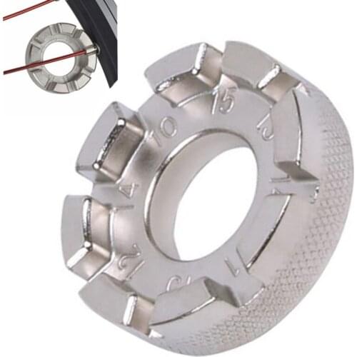 Mini Cycle Spoke Nipple Key Bike Bicycle Wheel Rim 8 Way Wrench Spanner Bike Repair Tool Durable Portable Hand Tools