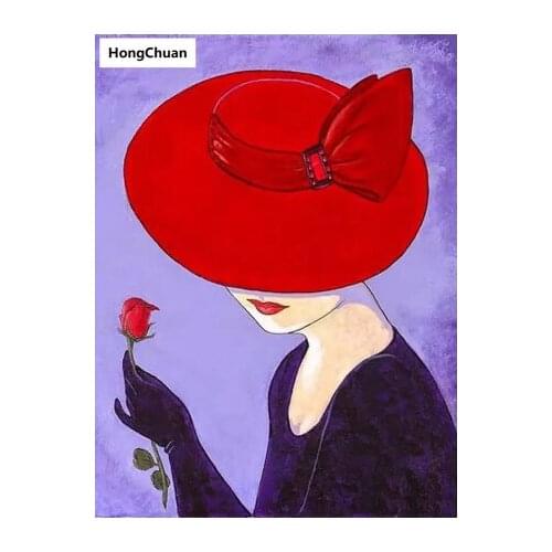 Fashion Woman Cat Mural 5D DIY Full Square/Round Diamond Painting Diamond Embroidery Diamond Cross Stitch Home Decoration Gift