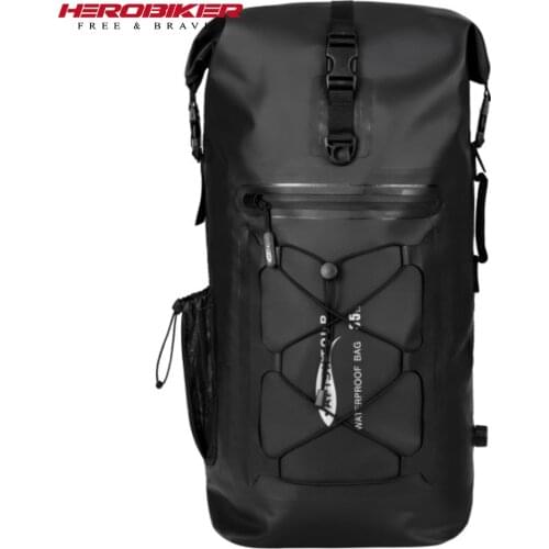 35L Motorcycle Waterproof Tail Bags Multi-functional Backpack Wearableear Bag For Motorcycles Large Capacity PVC Motorcycle Bag
