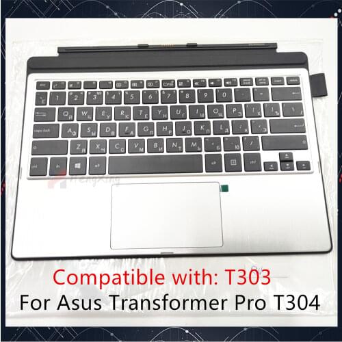 Original New For Asus Transformers T303 T303U T303UA Keyboard Dock PalmRest Laptop keyboard Cover US standard Fully Tested