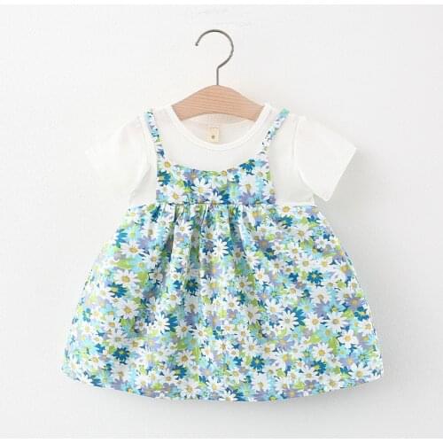 2021 New Arrival Floral Girls Summer Dress 011501