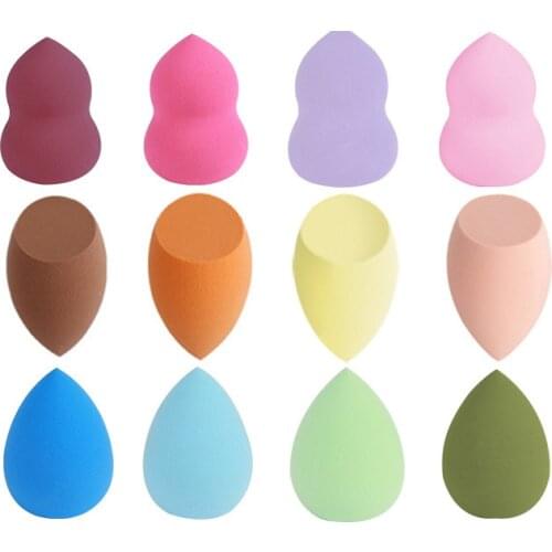 50pcs/set Makeup Sponge Professional Cosmetic Puff Foundation Concealer Cream Make Up Blender Soft Water Sponge Wholesale
