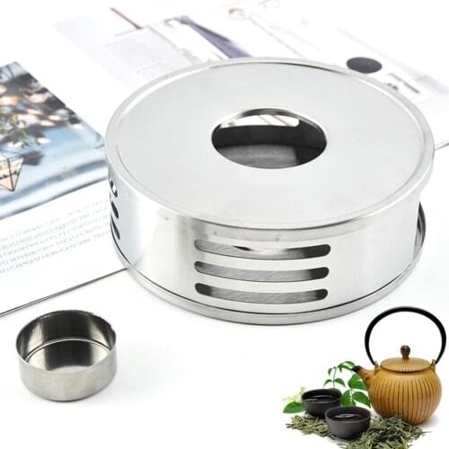 Spot Warmer Tea Holder Durable Stainless Steel Coffee Tea Maker Holder Trivets Coffee Warmer Heating Base Teapot Hold