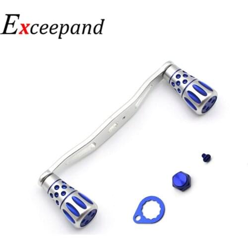 Exceepand CNC Machined Baitcasting Fishing Reel Handle Grips Replacement for Abu Garcia Daiwa High Strength Tuning Handle