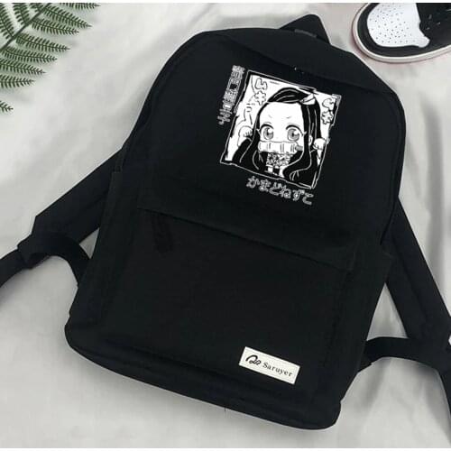 Demon Slayer Kawaii Nezuko Anime Backpack for Teenagers Sac A Dos Laptop Notebool Travel Casual Bagpack Fashion Unisex Bag Pack