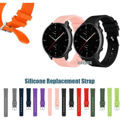 20mm 22mm Silicone Replacement Band Sport Strap for Huami Amazfit GTR 42mm 47mm GTR 2