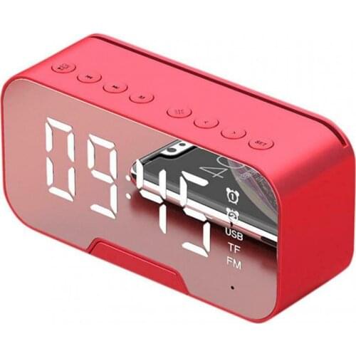 LED Mirror Digital Alarm Clock Mirror Alarm Clock Wireless Bluetooth Speaker With FM Radio Bluetooth Alarm Clock Time Display