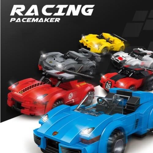 Technical pull back vehicle building block lambor Aventador Centenario Bugattis Chiron Italian laFerra pors super sport car toy