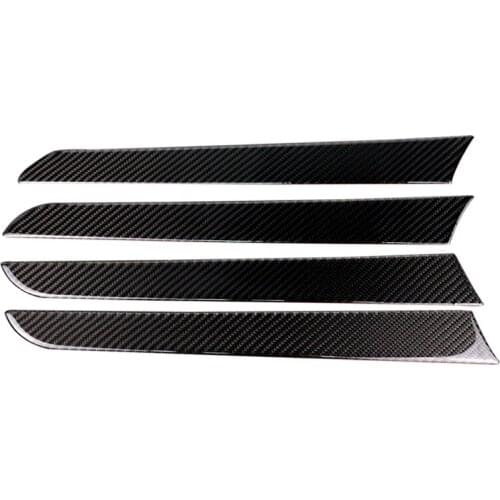 Carbon Fiber Car Interior Co-pilot Dashboard Panel Decal Cover Trim Strips for Audi A4 B8 Car Styling Accessories Stickers