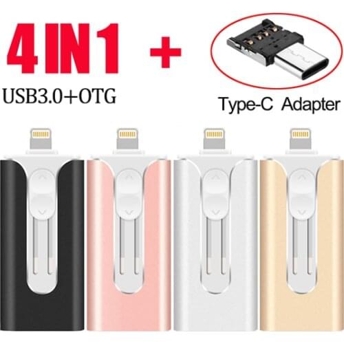USB Flash Drive 16GB 32GB 64GB 128GB 256GB Pendrive Pen drive USB 3.0 OTG Memory Stick for iphone iOS Android phones Photostick