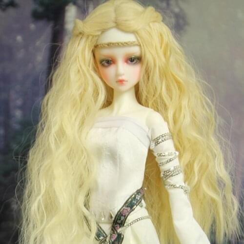 2021 New Style 1/3 1/4 1/6 1/8 Bjd SD Doll Wig High Temperature Wire Long Wavy For BJD Super Hair Wig