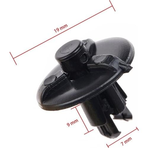 50Pcs Auto Fastener 7mm Hole Push Retainer Bumper Fender Engine Cover Rivets Clips Automobile Door Trim Panel For Toyota Lexus