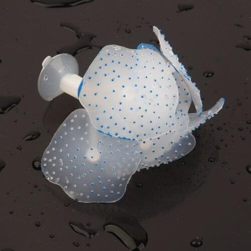 1pcs Five Colors Aquarium Shrimp Fish Tank Organosilicon Corals Artificial Sea Urchin Fluorescence Ornament Conference Hall