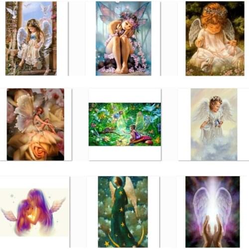 Diamond painting full drill, landscape, diy ,5d, diamond embroidery animal,angel,diamond mosaic painting NEW