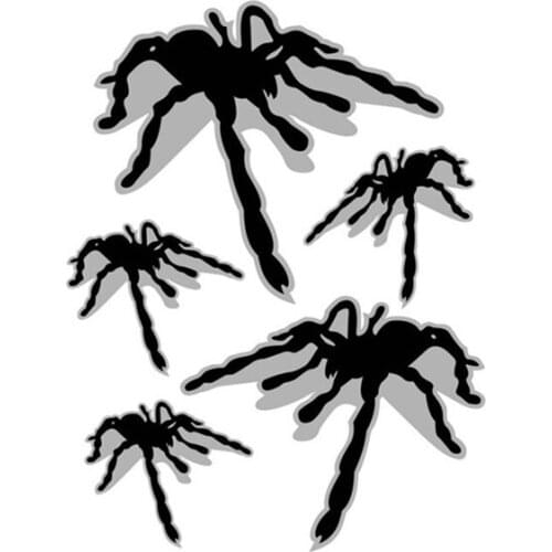 Car Stickers Spider 3D Lifelike Funny Creative Decals For Laptop Tablet Reflective PVC Auto Tuning Styling D10