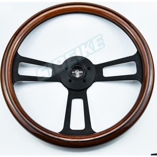 Car Accessories Interior Copy Wood 455mm/18inch Classic Steering Wheel Racing Car