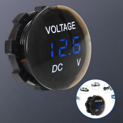 Car Voltmeter Ammeter Digital Panel Tester Led Display Appliances For Car Auto Motorcycle Accessories DC12V Waterproof