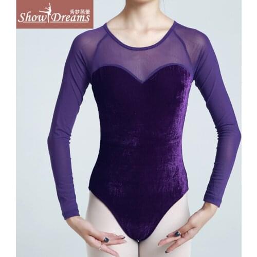 Velvet Long Sleeve Woman Gihon Clothing Adult Woman Ballet Dance Practice Serve Artistic Gymnastics Air Cngg Yoga