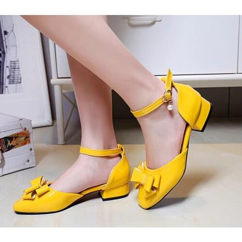 Big Size 11 12 13 14 15 16 17 high heels sandals women shoes woman summer ladies Baotou Bag and Butterfly Knot with a Strip