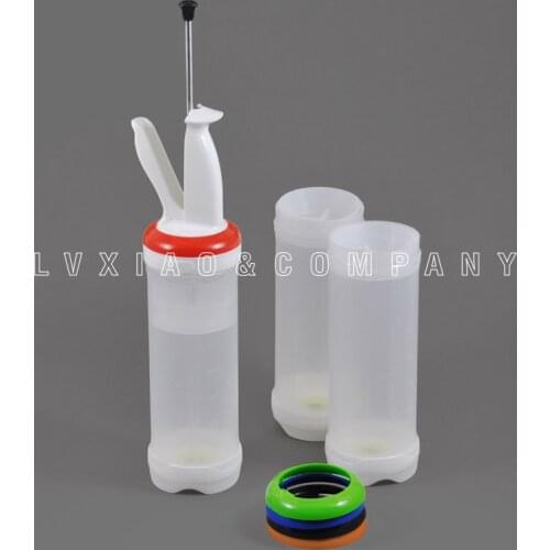 FIFO Portion / Dispenser Pal 16/24 oz Squeezing Sauce Bottle Plastic ration Prevent Mess and Wastage