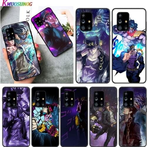 JoJo Bizarre Adventure Anime for Samsung A91 A81 A71 A72 A52 A51 UW A42 A41 A32 A31 A21 A12 A02S A11 Black Phone Case