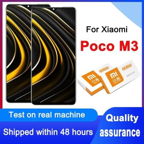 100% Tested 6.53" LCD Replacement For Xiaomi Poco M3 Display Touch Screen Digitizer Assembly For Xiaomi Pocophone M3 M2010J19CG