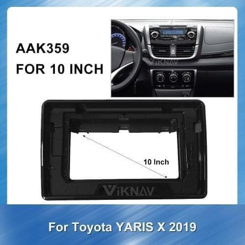 For Toyota Yaris X 2019 2 din Radio Fascia for Stereo Audio Panel Mount Installation Dash Kit Frame Adapter Radio Stereo DVD