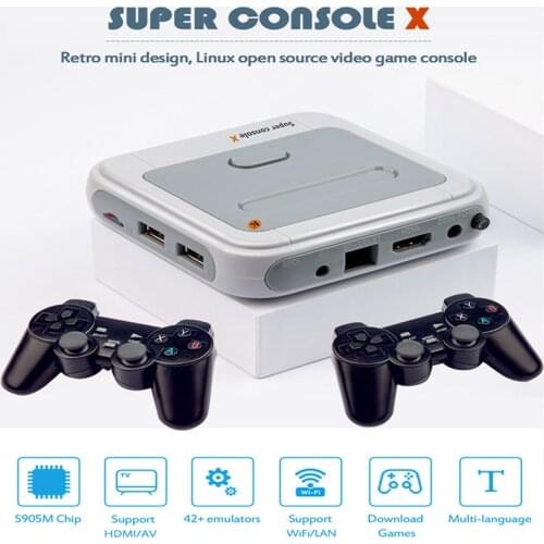 Vedio Game Console Emulator Dual 2.4G Gamepad HDMI-compatible Output Retro Game Player Support for PSP Built-In 33000 Games