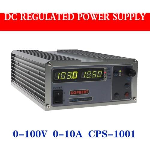 Gophert CPS 1001 100V 1000W 10A Output Adjustable DC Power Lock Four-digit Display Steady DC Switching Power Supply