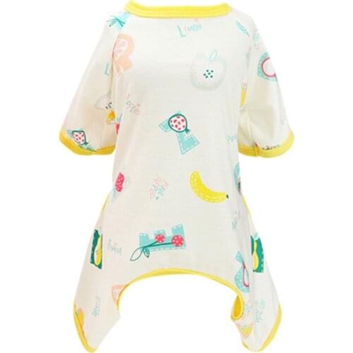 Small Dog Cat Floral JumpSuit Pajamas Shirts Pet Puppy Nightshirt Pants For Yorkshire Teddy Pet Summer Thin Dogs Print Clothes