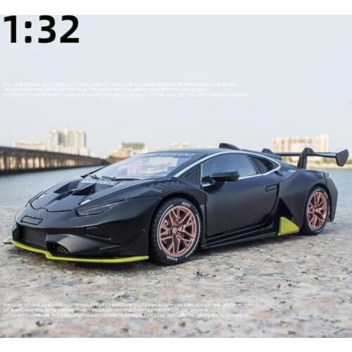 Hot 1:32 scale wheel germany bull logo diecast super sport car lambor Huracan metal model with light sound pull back vehicle toy