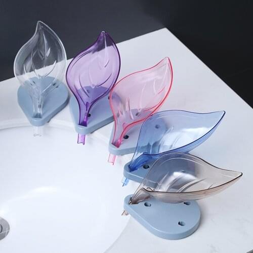 Leaf Shape Soap Box Bathroom soap holder Dish Storage Plate Tray Bathroom Soap Holder Case Bathroom Supplies bathroom gadgets